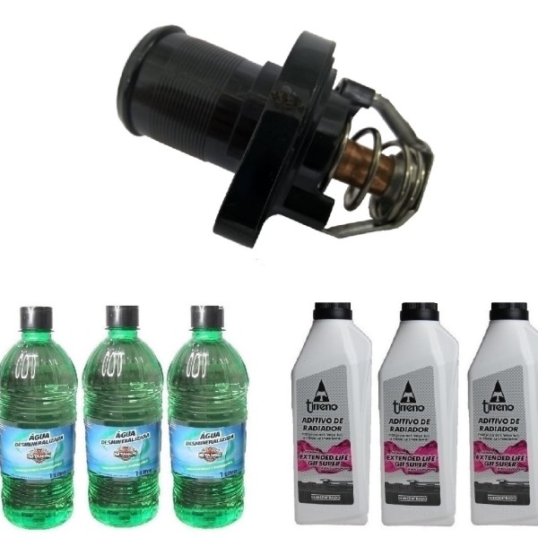 Válvula Termostática + Aditivo + Água  Peugeot 206 / 207 1.6 16v
