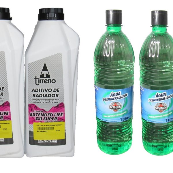 Kit 2 Aditivo Concentrado (Rosa) + 3 água Desmineralizada