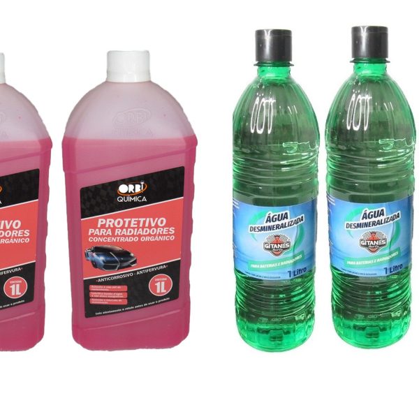 Kit 2 Aditivo Concentrado (Rosa) + 3 água Desmineralizada