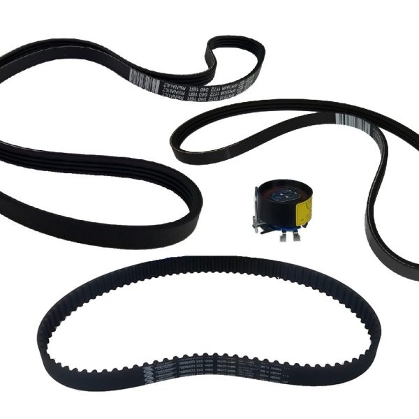 Kit correia Dentada + Correia do alternador + Correia de Acessório Renault clio 1.0 16v C/ Ar e Direção