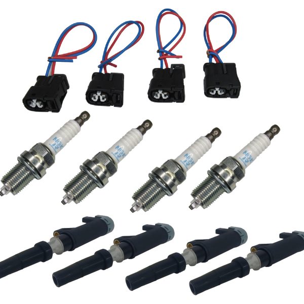 Jogo de Velas + 4 Bobinas + 4 Concectores das Bobinas motores Renault 1.6 16v K4M