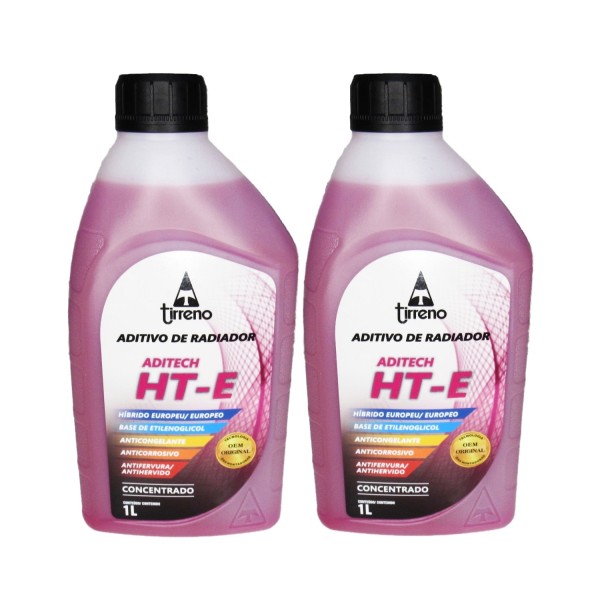 Aditivo Para Radiador Tirreno Hibrido Concentrado 2l (rosa)