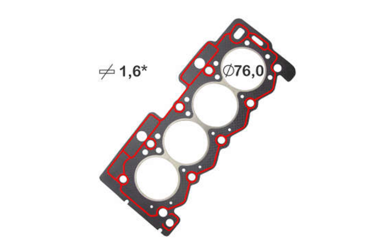 Junta Do Cabecote Mot 1.4 8v (Tu3Jp) 206/207/C3//Hog (Fibra) - Imagem 5