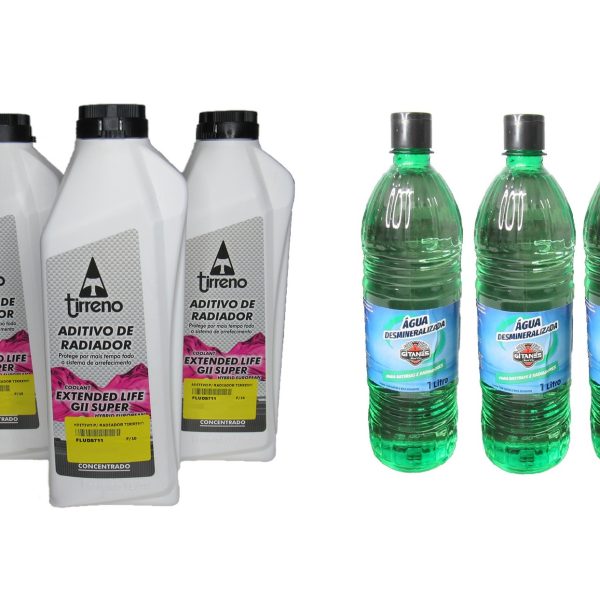 Kit 3 Aditivo Concentrado (Rosa) + 3 água Desmineralizada