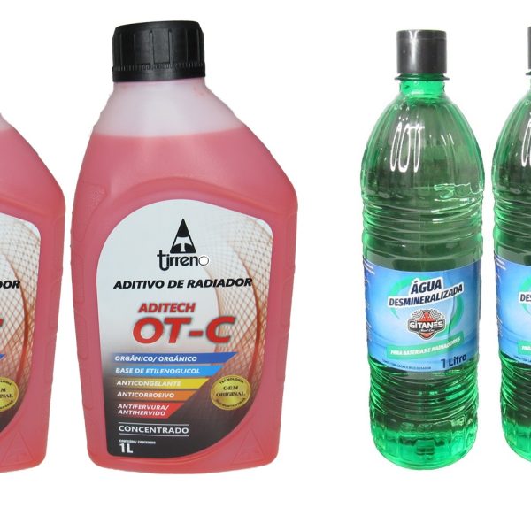 Kit 2 Aditivo Concentrado (Laranja) + 3 água Desmineralizada