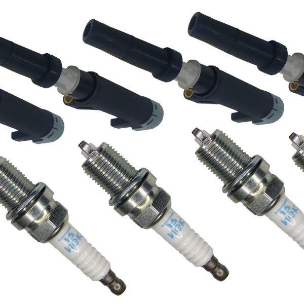 Jogo de Velas + 4 Bobinas Renault 1.6 16v K4M clio logan sandero kangoo symbol Duster Fluence