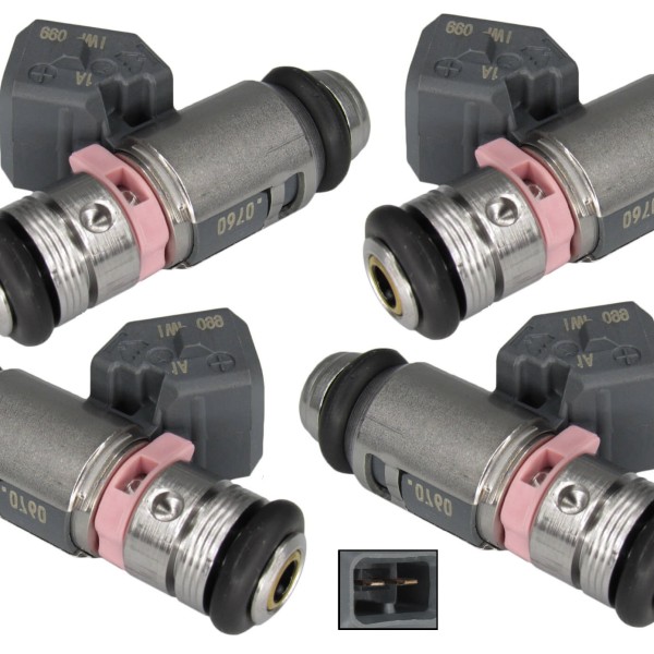 4 Bico Injetor De Comb. Mot 1.0 16V D4D 206/ Cl2/Twg/Kan