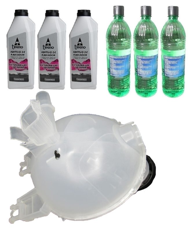 Kit Vaso De Expansao 208/C3/Aircross/Picasso C/ Tampa + 3 Aditivo Rosa + 3 água Desmineralizada - Imagem 4