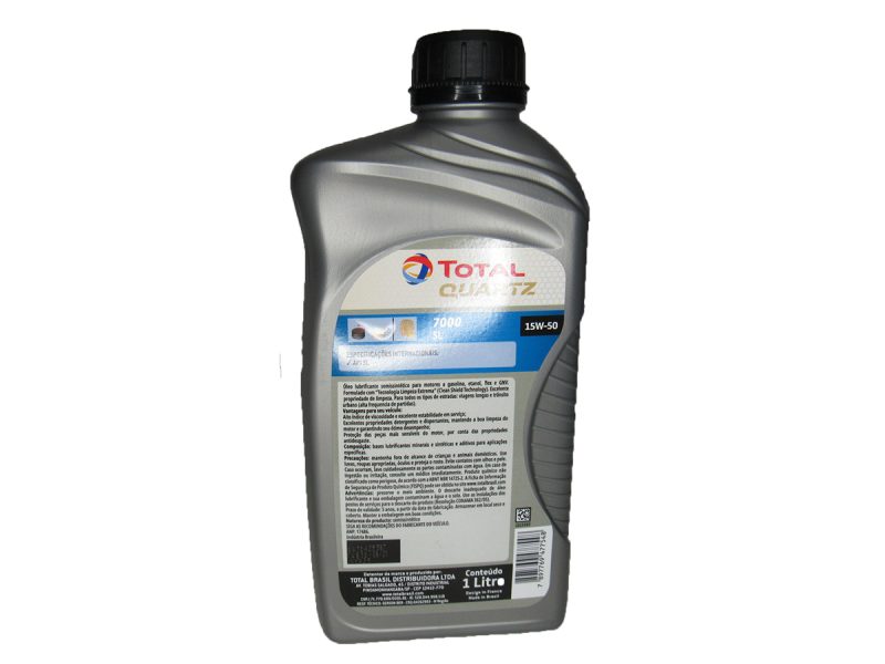 Oleo 15W50 Sl Total Quartz 7000 Semi-Sint Emb 1 Litro - Imagem 3