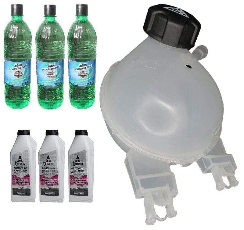 Kit Vaso De Expansao 208/C3/Aircross/Picasso C/ Tampa + 3 Aditivo Rosa + 3 água Desmineralizada - Imagem 3