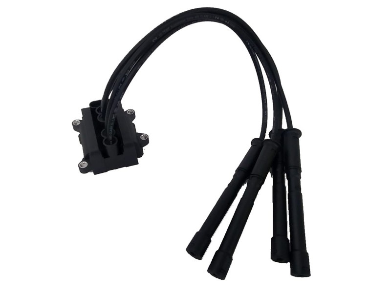 Bobina Ignicao C/Cabos Cl2/Log/San 1.0 16V D4D Hi Flex/Power M.Marell - Imagem 2
