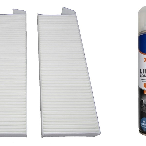 Filtro Do Ar Cond. 3008/5008/Expert/Partner/Rcz/C4/Ds5/Jumpy (2X) + limpar Ar Condicionado Tecbril