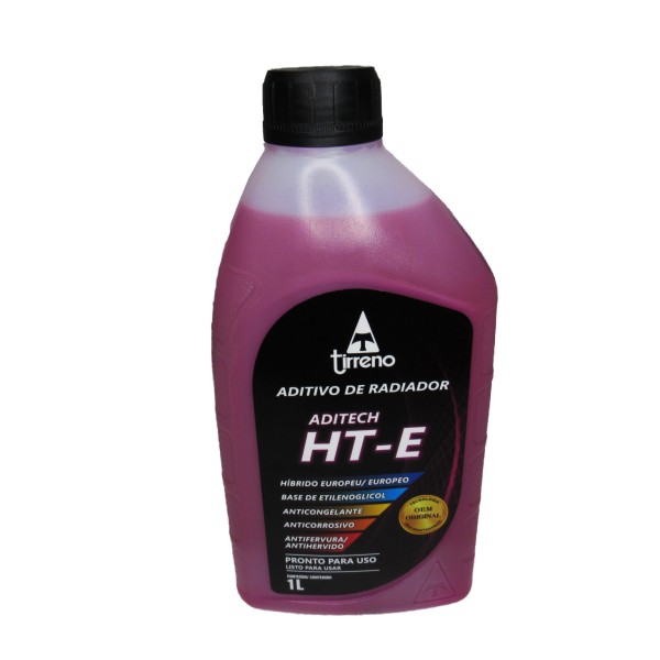 Aditivo P/ Radiador Tirreno Hibrido Diluido Emb 1L (Rosa)