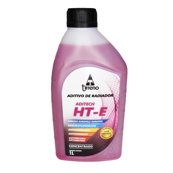 Aditivo P/ Radiador Tirreno Hibrido Concentrado Emb 1L (Rosa)