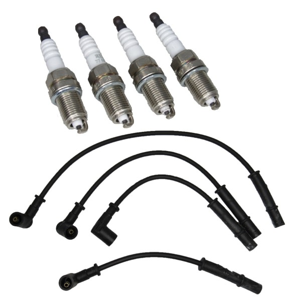 4 Velas + Cabos de Vela Renault 1.6 8v K7M clio logan sandero kangoo symbol