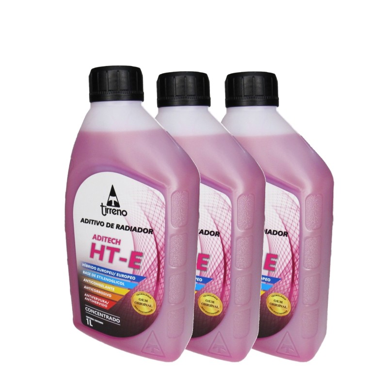 Aditivo Para Radiador Tirreno Hibrido Concentrado 3L (Rosa) - Imagem 2
