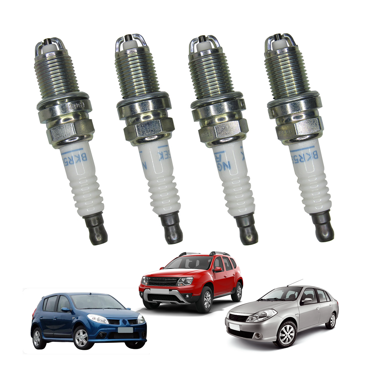 Vela Motor Renault 1.0 8v / 1.6 8v / 1.6 16V / Xantia 1.8 8V (kit c/ 4) 2 ELETRODOS