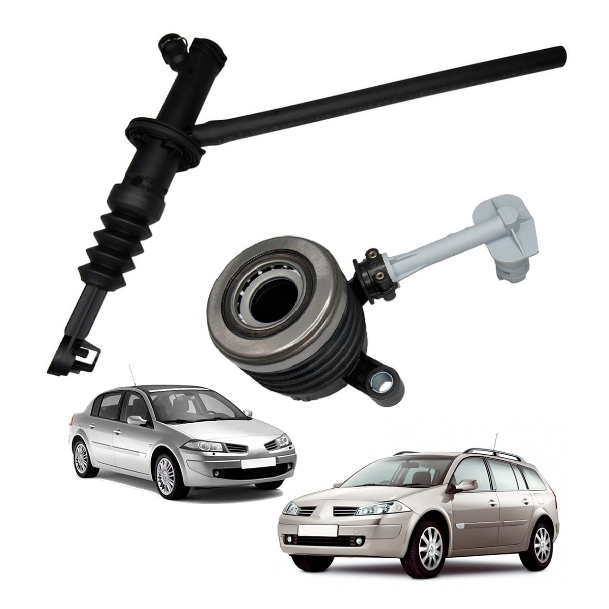 Par de Atuadores Pedal + Câmbio Renault Megane II 1.6 16v Acima de 2006