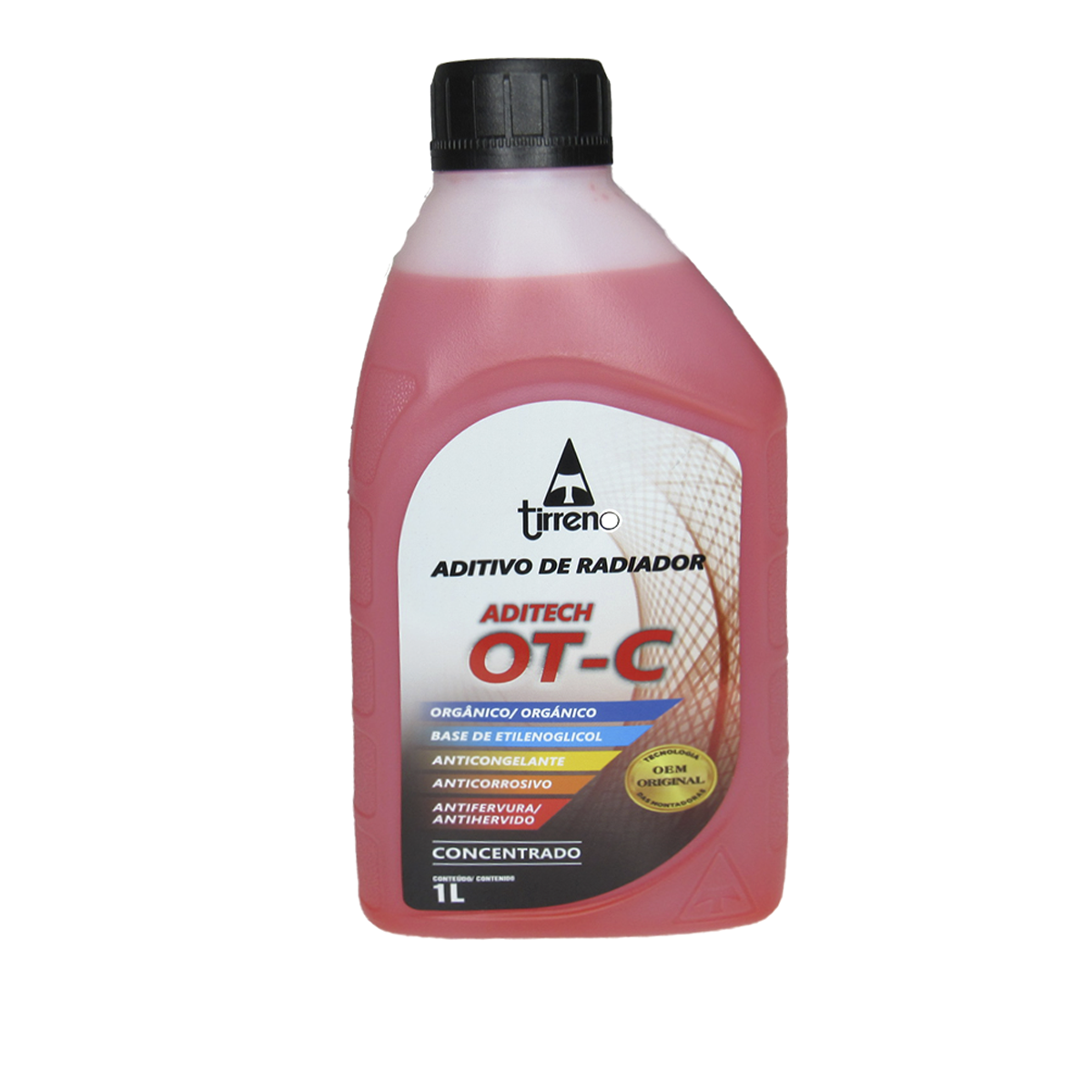 Aditivo P/ Radiador Tirreno Organico Concentrado Emb 1L (Laranja)