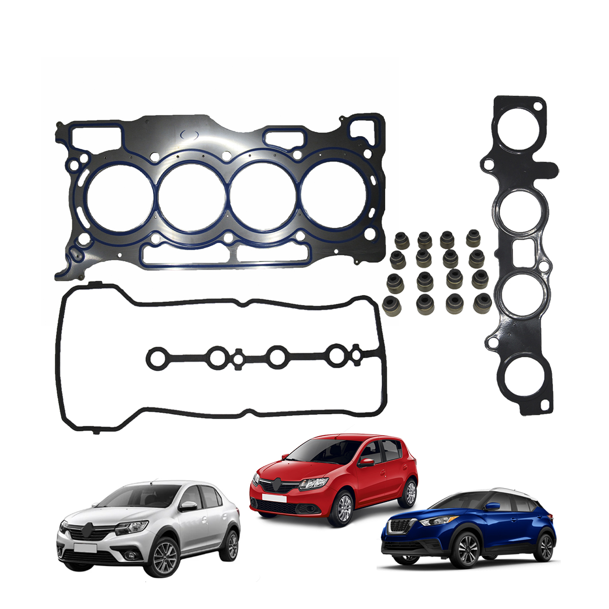 Jg De Juntas Sup. C/ Ret. Mot 1.6 16V (H4M) Kicks/Liv/ Marc/Vers/Log/San/Dus/Cap/Oro (Aco) 0.7 Mm