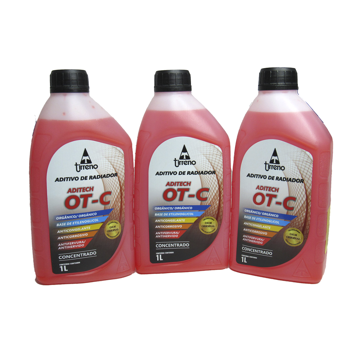 Aditivo Radiador Tirreno Orgânico Concentrado 3L (Laranja)