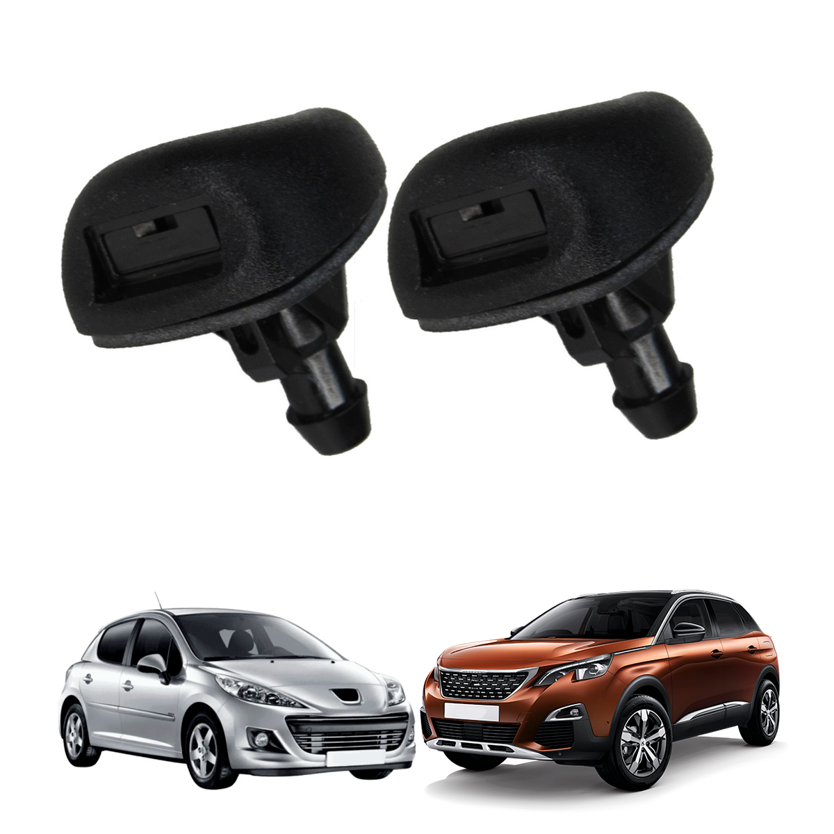 Par de Esguicho (Brucutu) Do Capo Peugeot 207 3008 Citroen C3