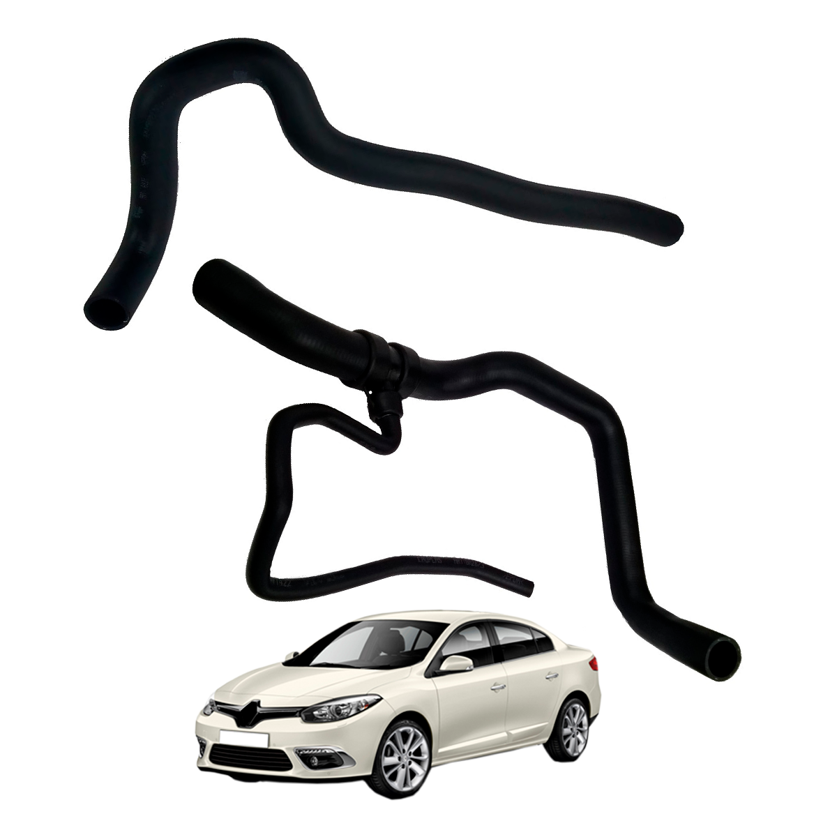 Kit 2 Mangueiras Do Radiador Fluence 2.0 16v 215010016r / 215030018R