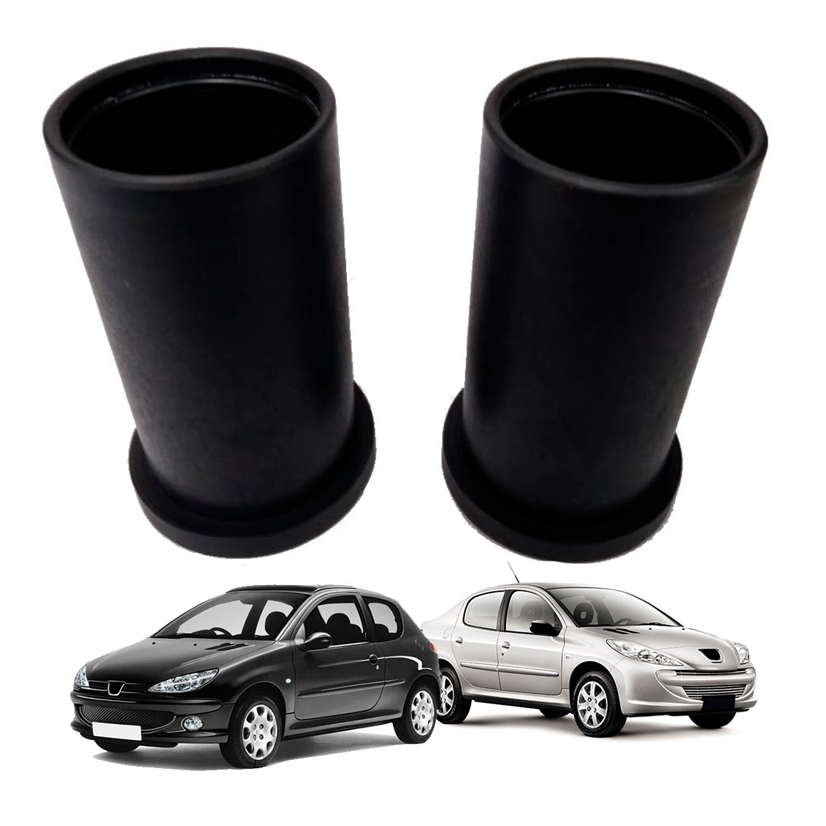 Bucha Nylon Eixo Traseiro Roda Peugeot 206 207 Passion 50mm