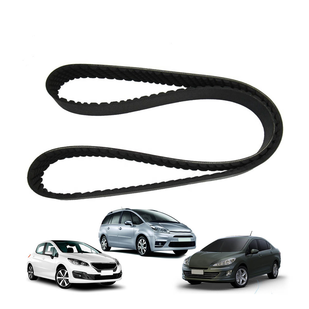 Correia Do Alter. 307/308/407/408/C4/C5/C8/Granpicasso/Picasso Alt+Dir Eletrica 6Pk1000