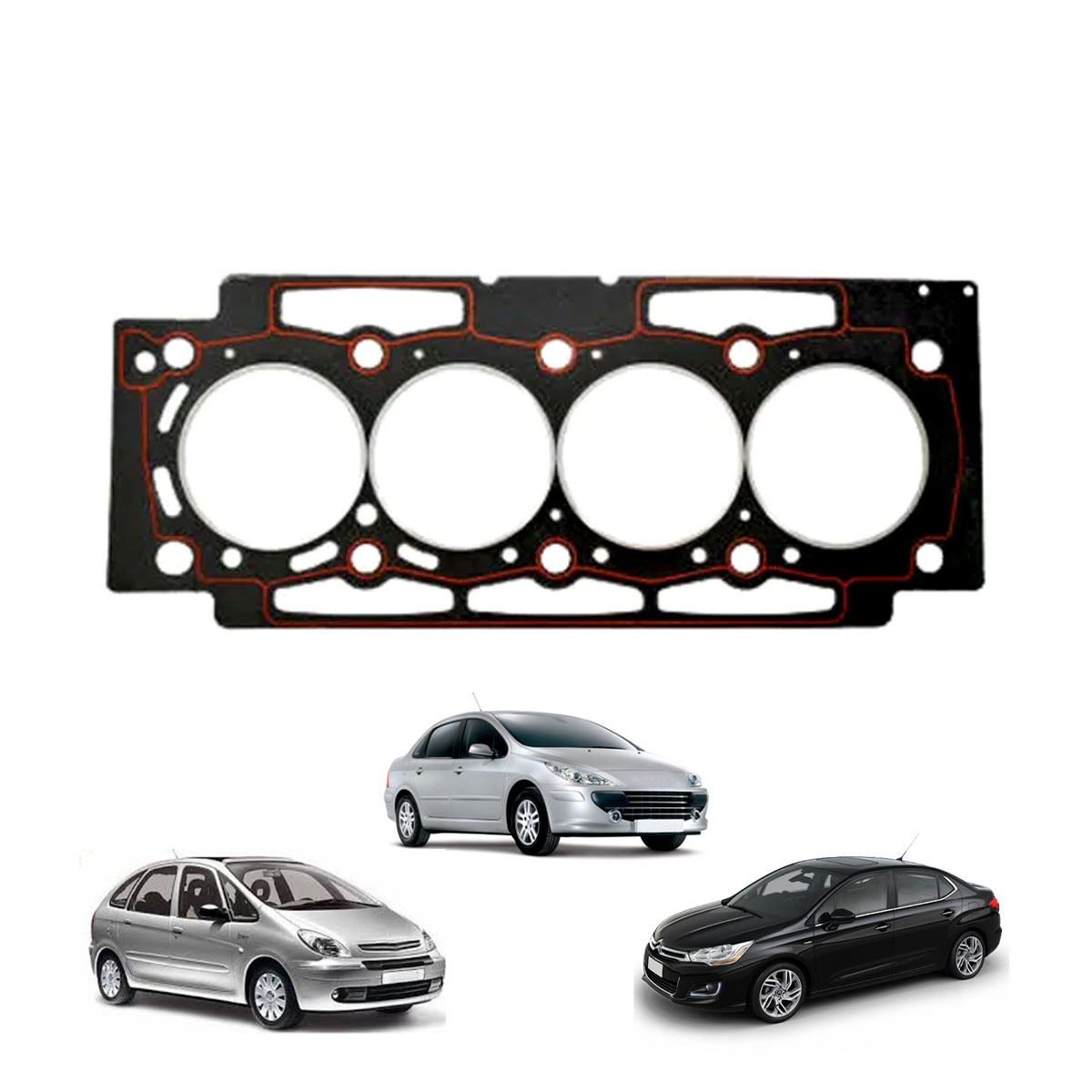 Junta do Cabecote Mot 2.0 16v (EW10) 307/308/407/408/XsaraPicasso/C4 Lounge/C4 Picasso/C4 GrandPicasso/c4 Pallas (Chapa)