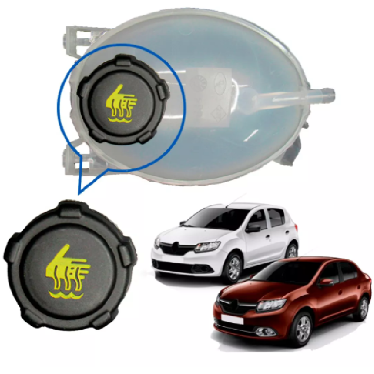 Reservatório Do Radiador Com Tampa Renault Logan II Sandero II Duster Oroch