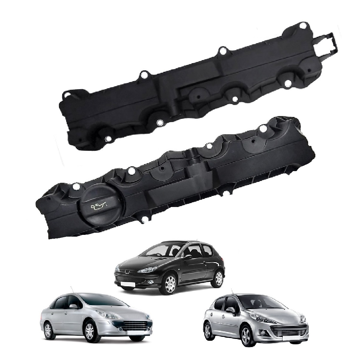 Par Tampa De Valvula Escape e Admissão 206 207 307 Partner Xsara C3 C4 Xsara Picasso Berlingo 1.6 16V