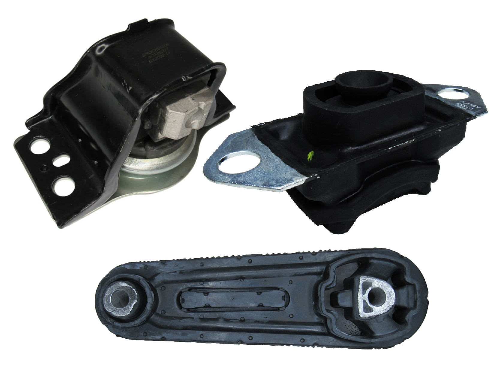 Kit 03 calço Coxim Motor Câmbio Renault Logan / Sandero 1.6 16v - Imagem 2