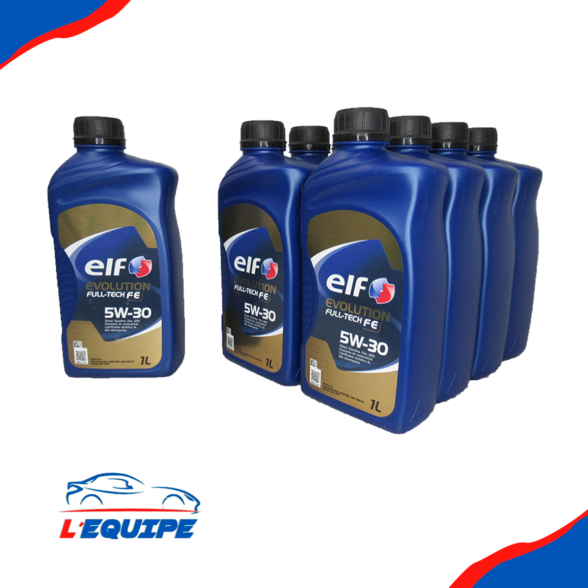 9L Oleo De Motor 5W30 Sintetico Elf Evolution Full Tech Fe 9L - Imagem 2