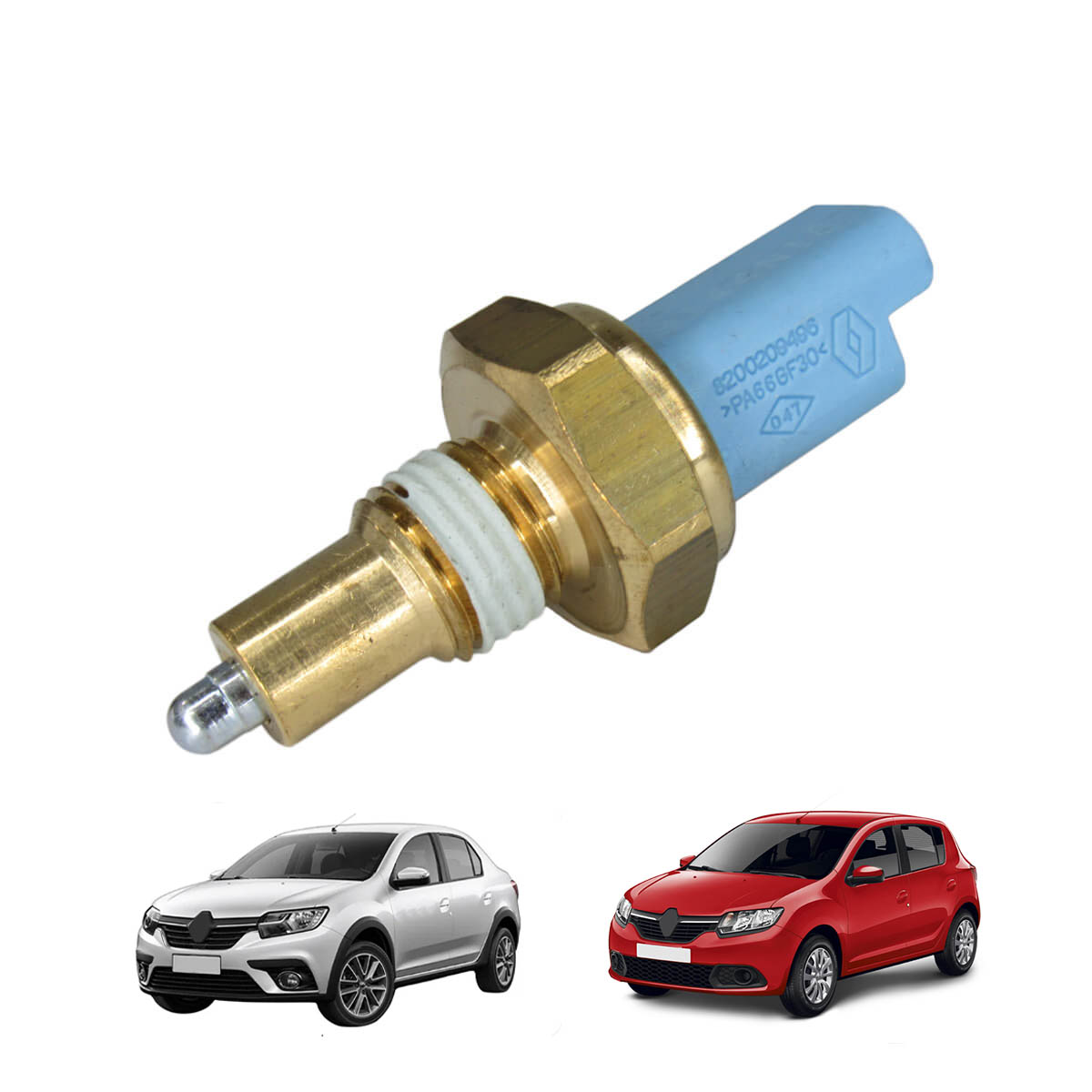 Interruptor De Re Logan / Sandero /Megane Ii (Azul Claro - 2 Pinos)