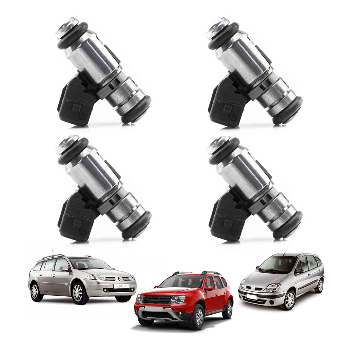 Jogo de Bico Injetor De Combustível Motor 1.6 16v e 2.0 16V F4R (IWP179) Scenic Megane Laguna Duster