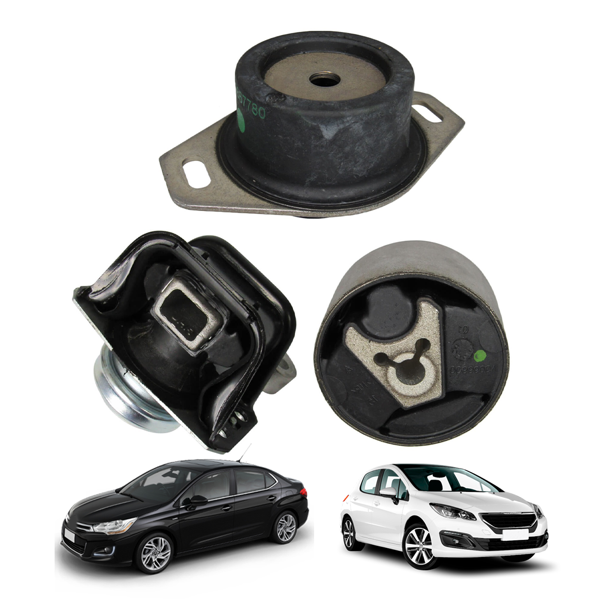 Kit Coxim Motor Câmbio Peugeot Ds5 C4 lounge 308 3008 408 5008 Rcz 1.6 Thp