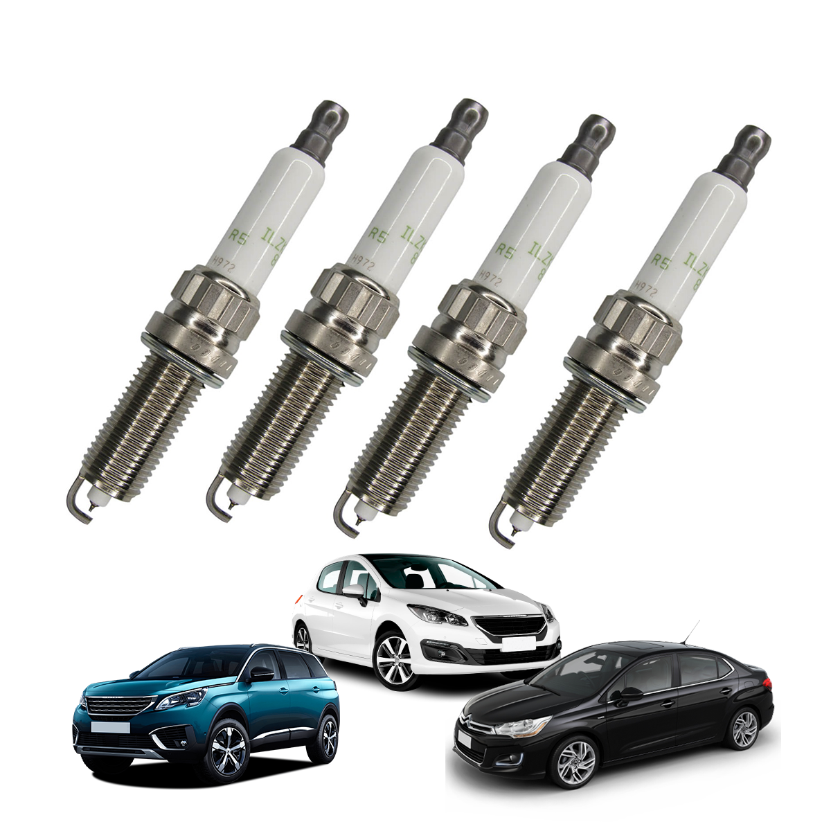 Jogo de Vela Motor 1.6 16V Turbo Thp - 308/408/3008/208/Rcz/Ds3/Ds4/Ds5 (JG C/ 4)