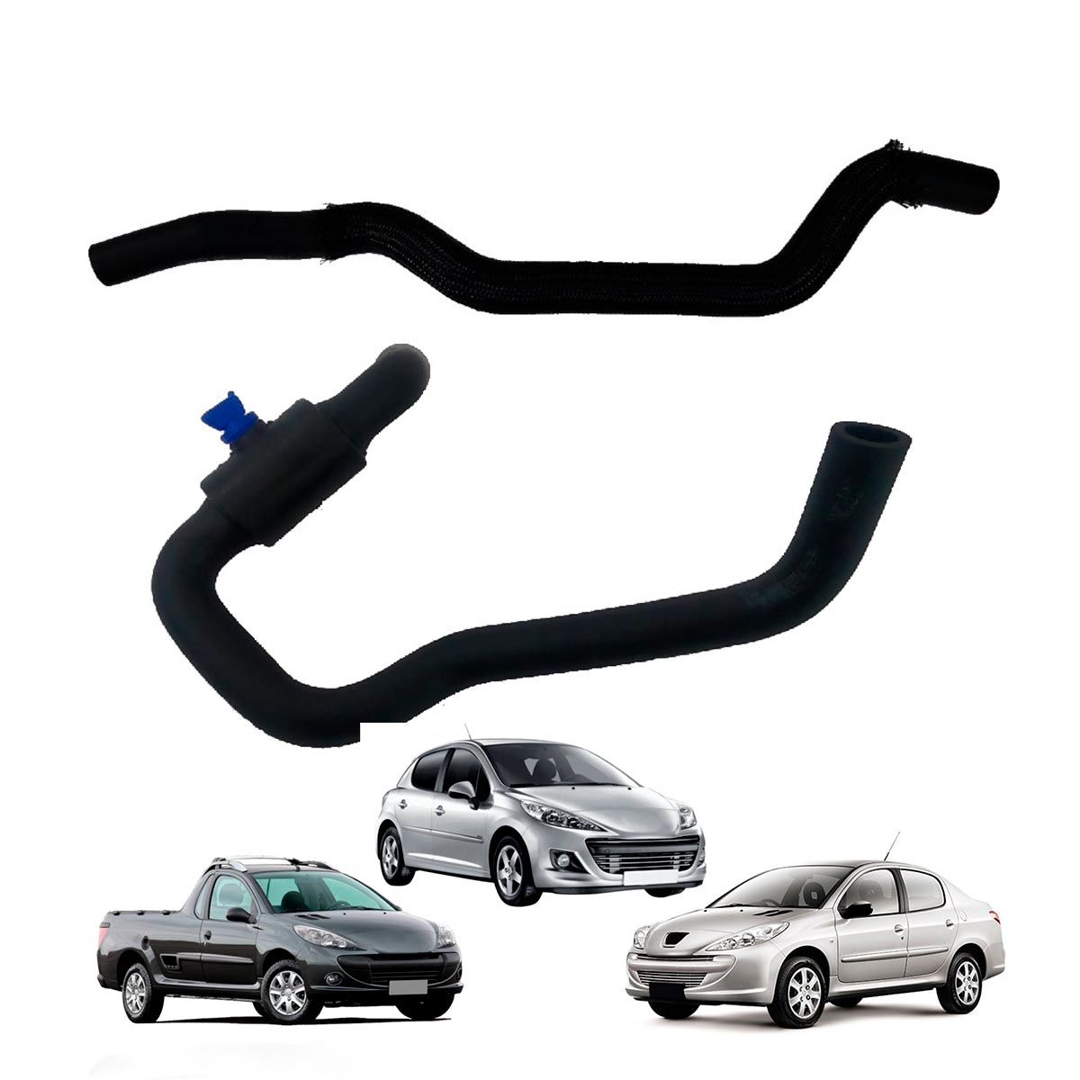Kit Mangueira Radiador Ar Quente Peugeot 207 1.4 8v