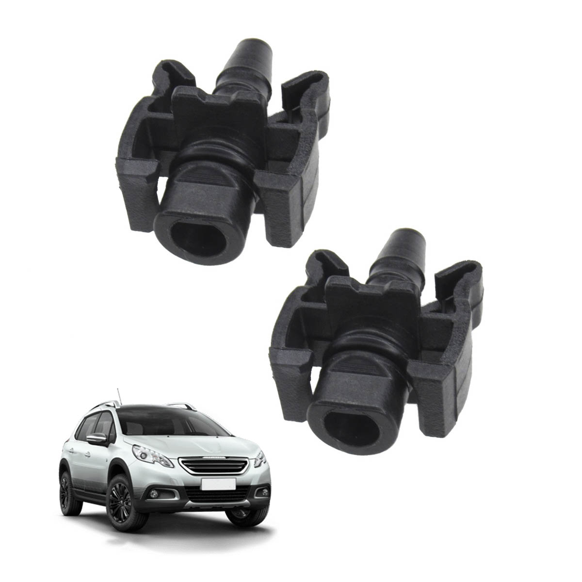 Par de Conexao da Mangueira do Vaso de Expansao Peugeot/Citroen (Reto)