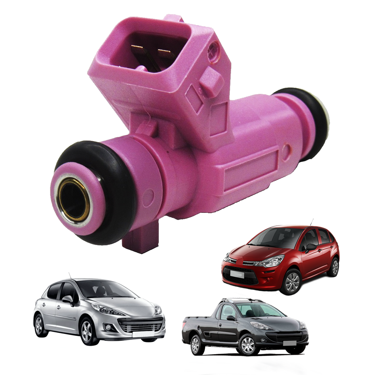 Bico Injetor De Comb. Mot 1.4 8V 206/207/Hoggar/C3 (Flex)