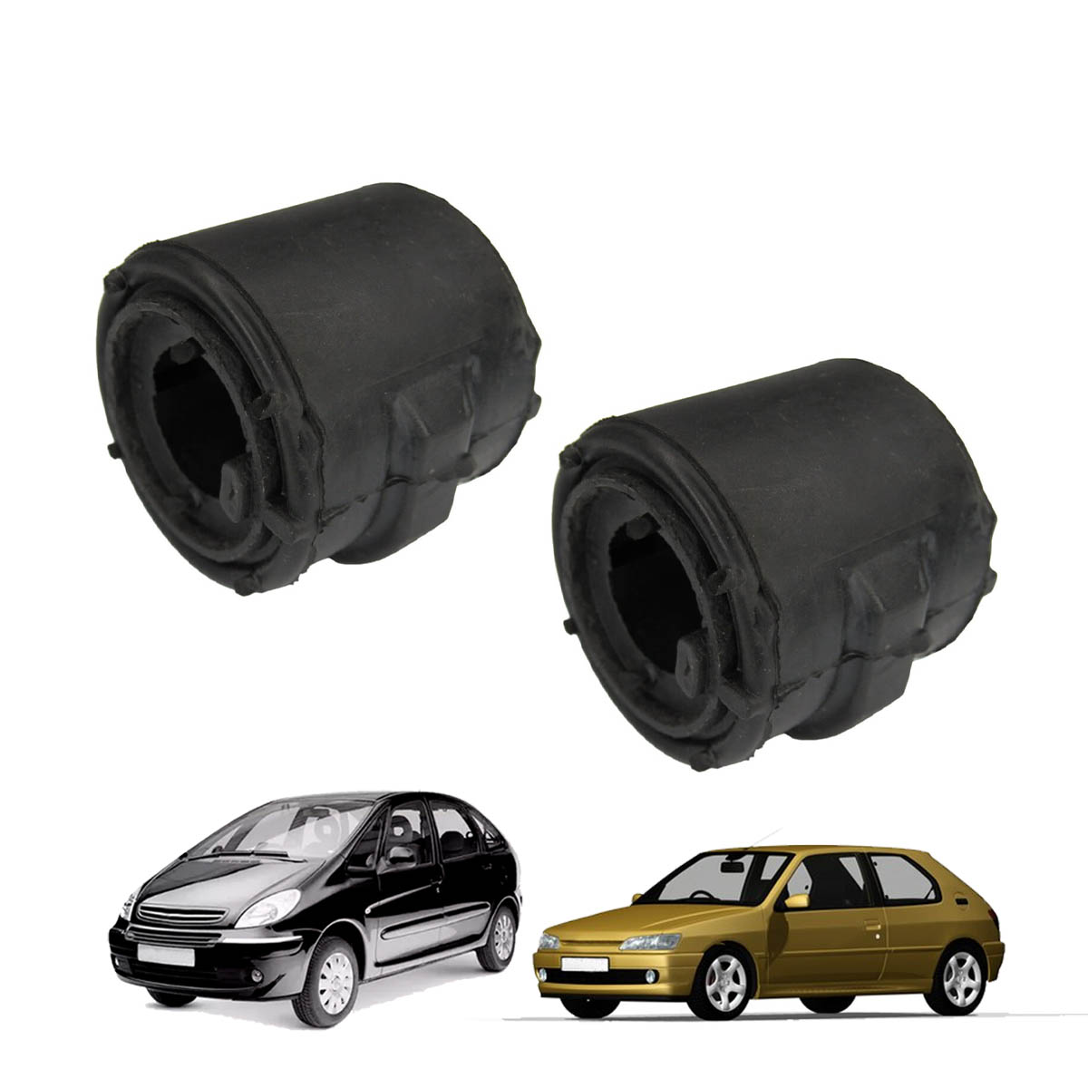 Par de Bucha central da Barra estabilizadora (19mm) Peugeot 306 xsara Picasso Berlingo