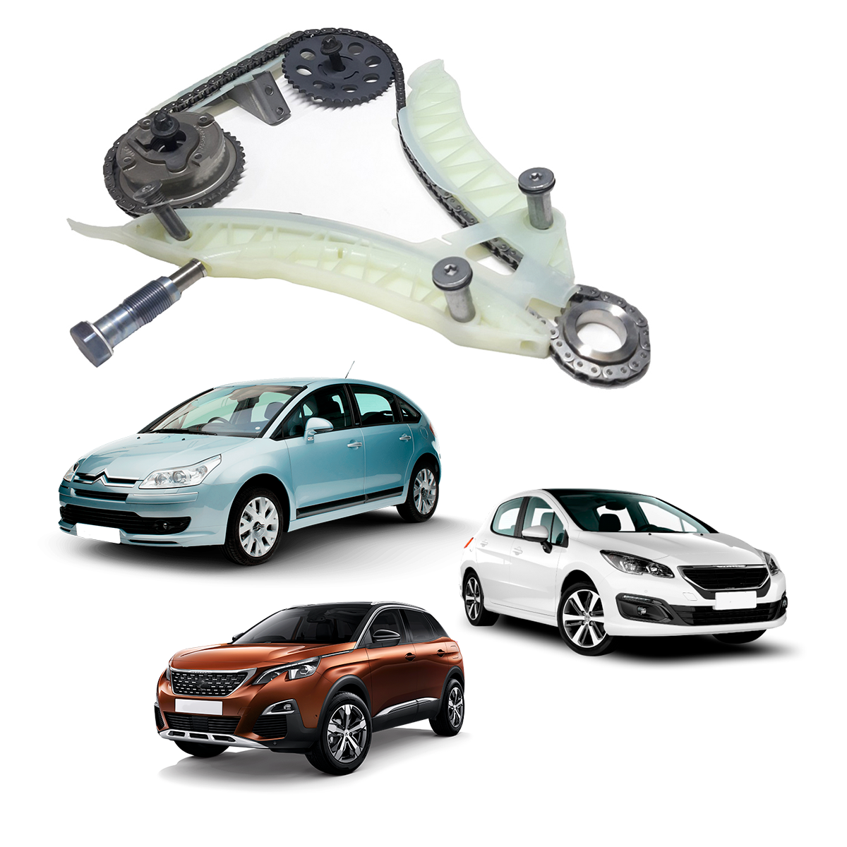 Kit Corrente De Distr. 1.6 Thp 308/3008/408/508/807/Rcz/C4/Ds3/Ds4/D5 (Atualizado)