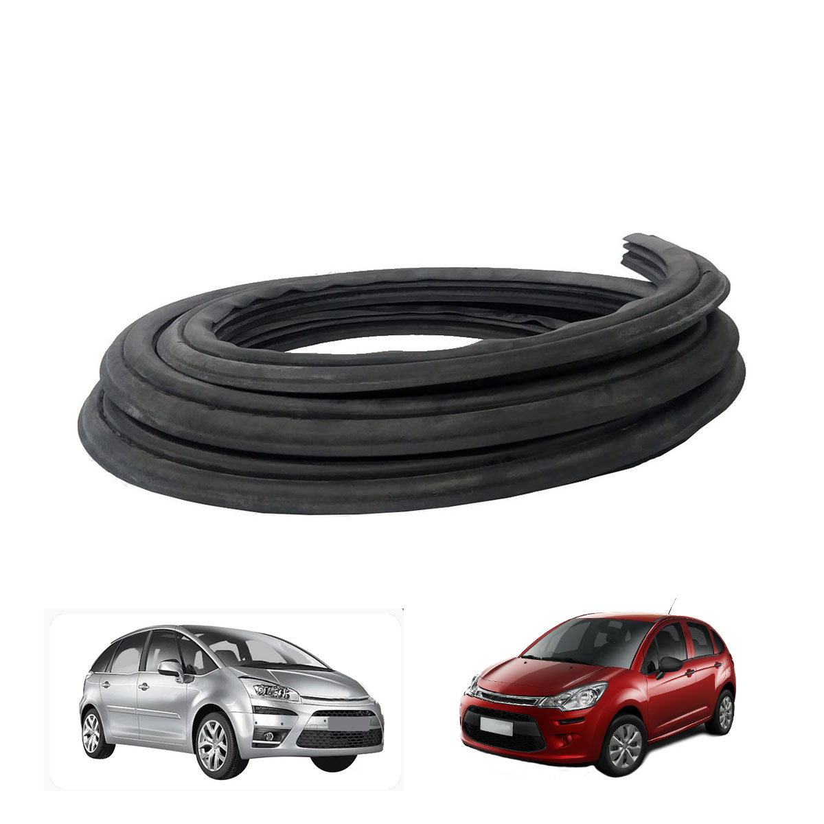 Borracha Da Porta Diant/Tras C/ Aba C3/C4 Grand Picasso/Aircross/C4 Picasso