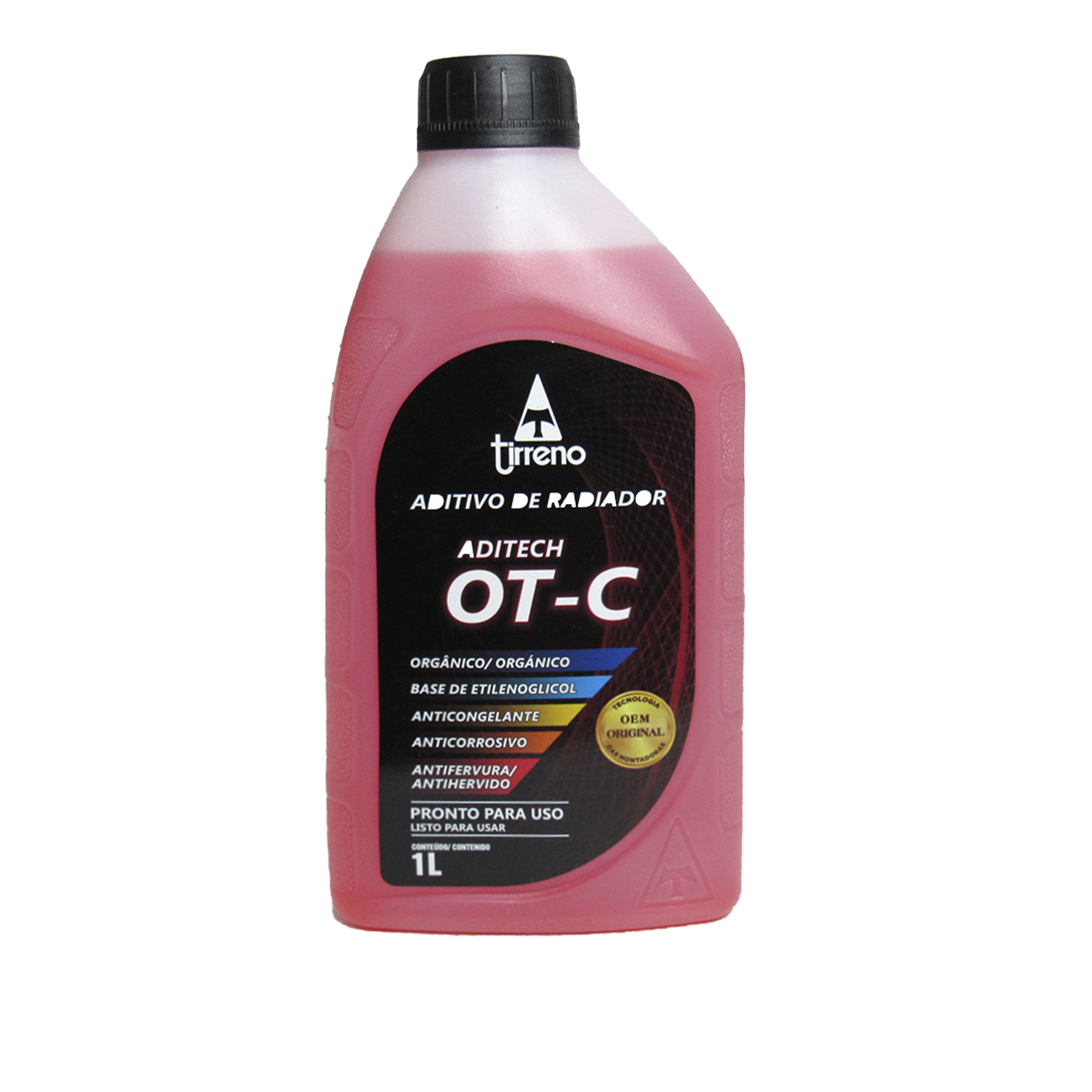 Aditivo P/ Radiador Tirreno Organico Diluido Emb 1L (Laranja)