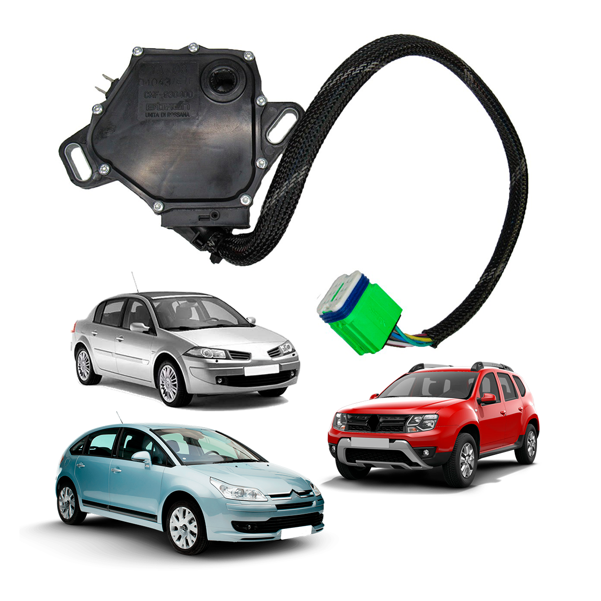 Chave Seletora Contator Multifuncao Cambio Automático AL4 / Dp0 Renault Peugeot Citroen