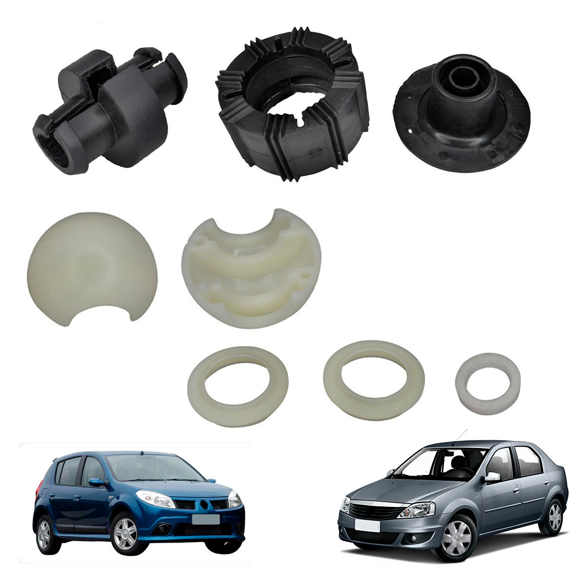 Kit Reparo Da Alavanca Renault Logan Sandero Duster (Buchas)