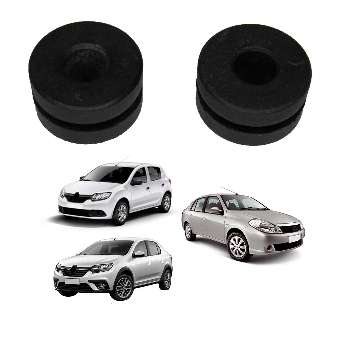 Par Coxim Parafuso Caixa De Ar - Renault Logan Motor 1.6 8V