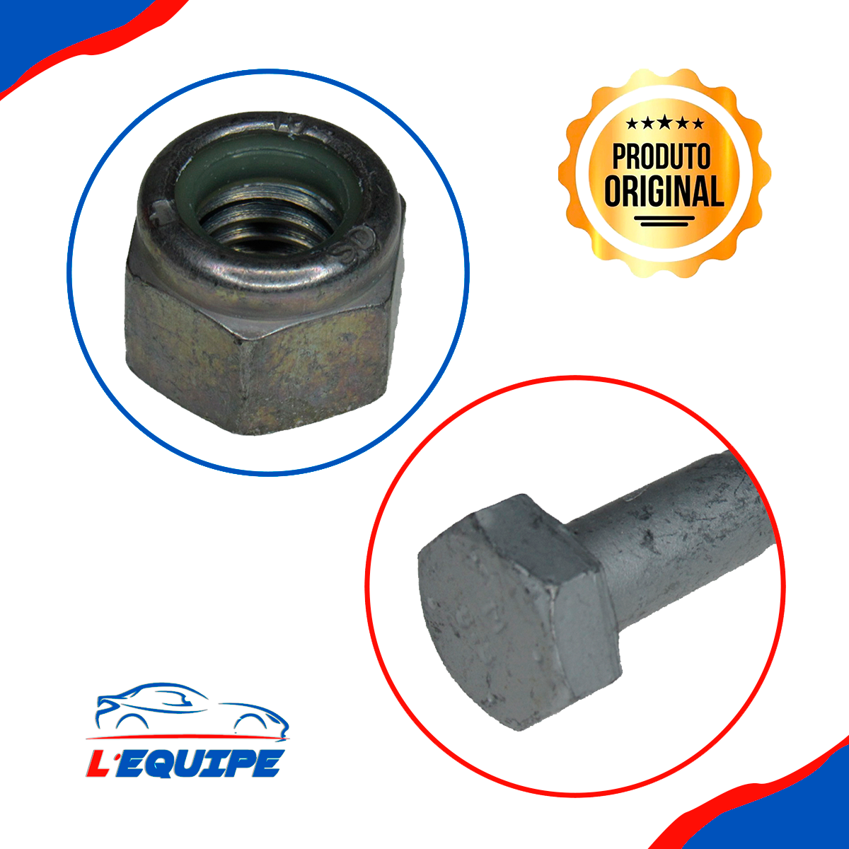 Parafuso Do Pivo Com Porca 206/207/307/C3/C4 - Imagem 2