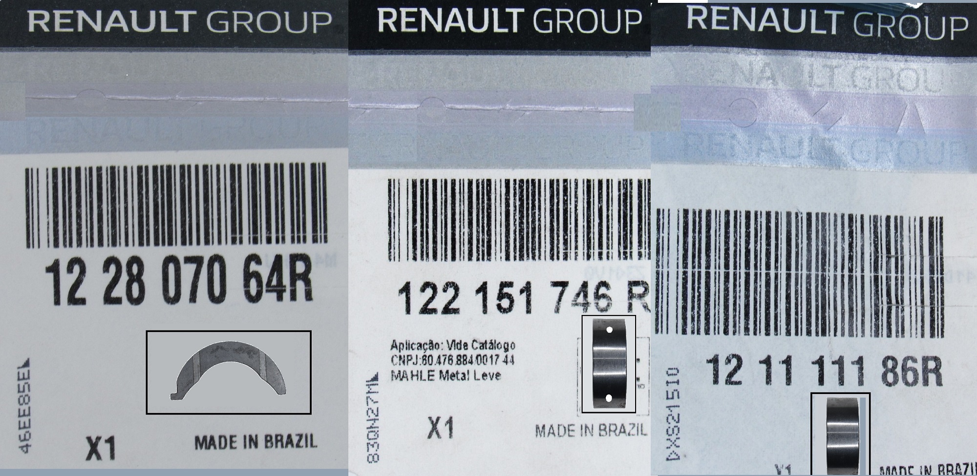 Kit Bronzinas De Biela Mancan Axial Std Mot B4D 1.0 12V Log Ii/San Ii/Kwid - Imagem 9